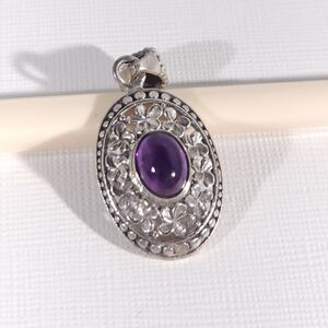 Bali Artisan Amethyst Pendant